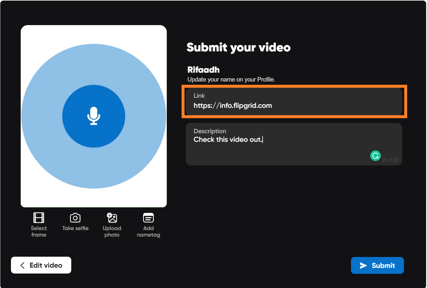 flipgrid instructions